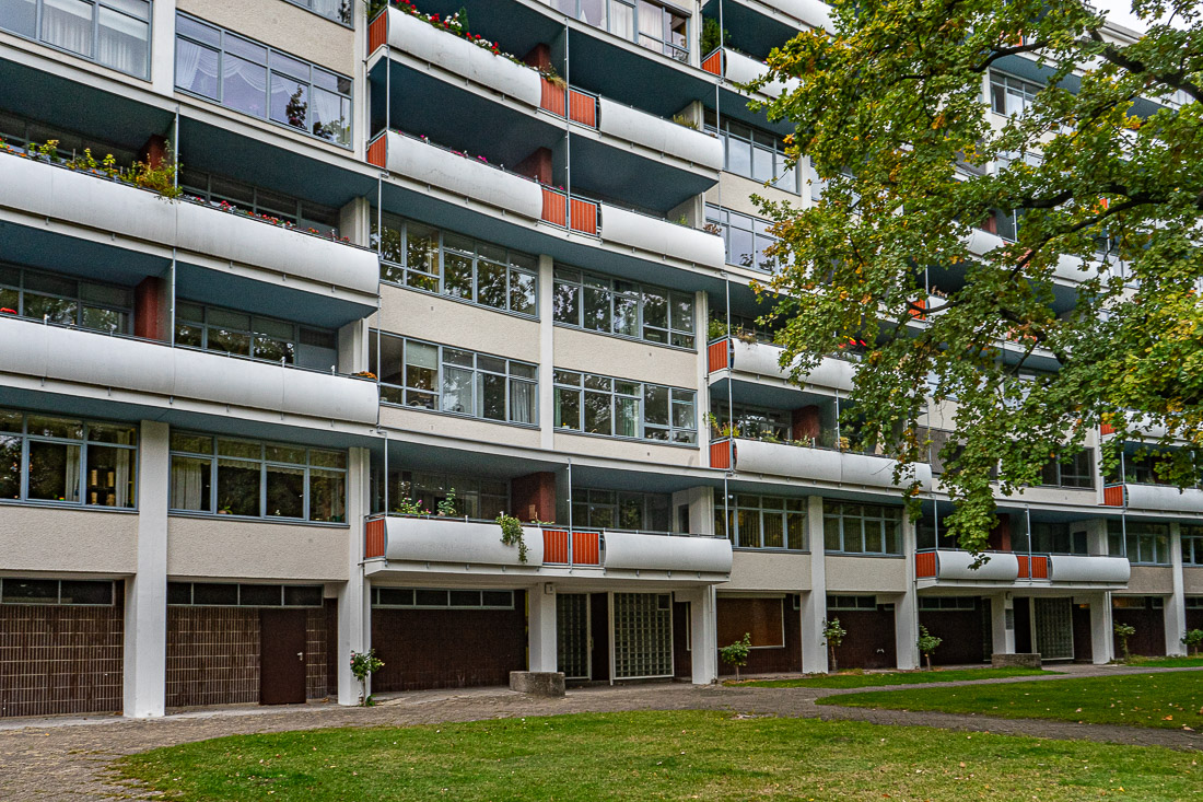64 Complex in het Hansaviertel ontworpen door Gropius